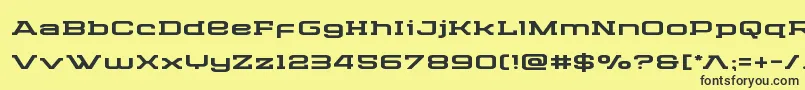 Cydoniacenturyexpand Font – Black Fonts on Yellow Background