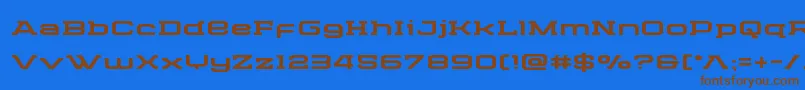 Cydoniacenturyexpand Font – Brown Fonts on Blue Background