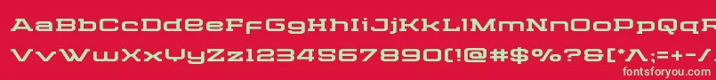 Шрифт Cydoniacenturyexpand – зелёные шрифты на красном фоне