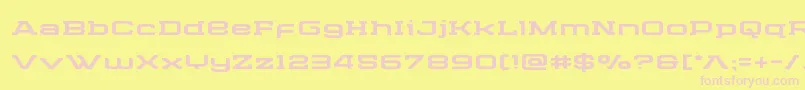 Cydoniacenturyexpand Font – Pink Fonts on Yellow Background