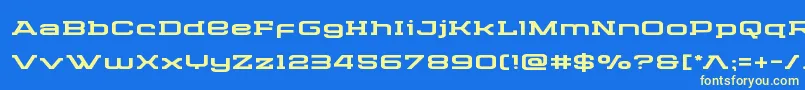 Cydoniacenturyexpand Font – Yellow Fonts on Blue Background