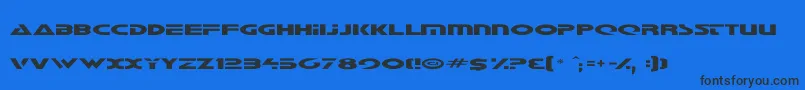 Шрифт Galant5 – чёрные шрифты на синем фоне