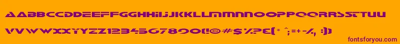 Galant5 Font – Purple Fonts on Orange Background