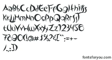 OutsidersTypeface font – oriental Fonts