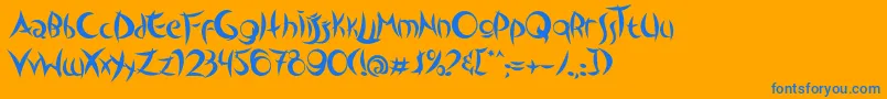 Lisätietoja OutsidersTypeface-fontista OutsidersTypeface-fontti – siniset fontit oranssilla taustalla