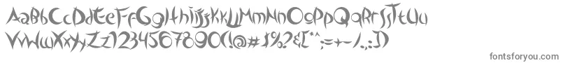 Czcionka OutsidersTypeface – szare czcionki na białym tle
