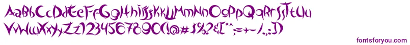 Шрифт OutsidersTypeface – фиолетовые шрифты