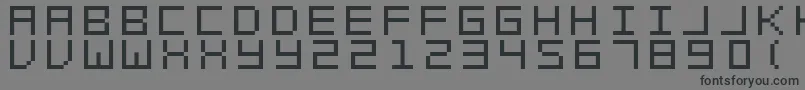 SwftV02-fontti – mustat fontit harmaalla taustalla