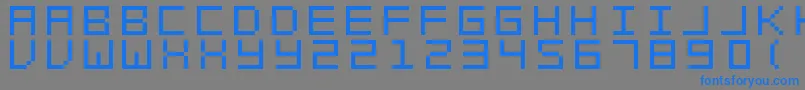 フォントSwftV02 – 灰色の背景に青い文字