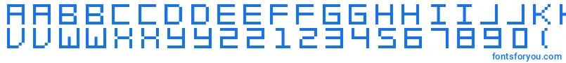 SwftV02-fontti – siniset fontit valkoisella taustalla