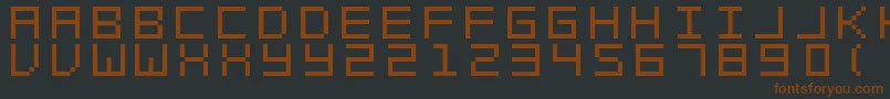 SwftV02 Font – Brown Fonts on Black Background