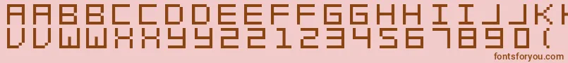Шрифт SwftV02 – коричневые шрифты на розовом фоне