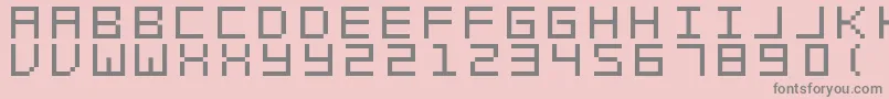 Czcionka SwftV02 – szare czcionki na różowym tle