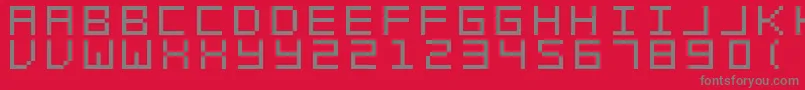 SwftV02 Font – Gray Fonts on Red Background