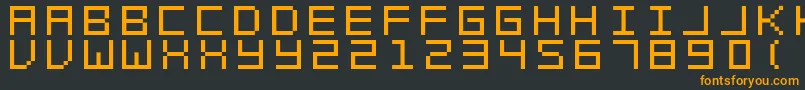 Шрифт SwftV02 – оранжевые шрифты на чёрном фоне