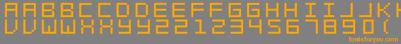 SwftV02 Font – Orange Fonts on Gray Background