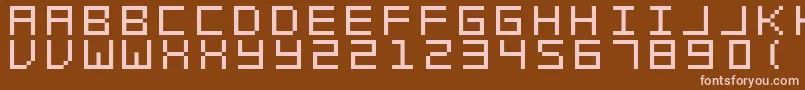Шрифт SwftV02 – розовые шрифты на коричневом фоне