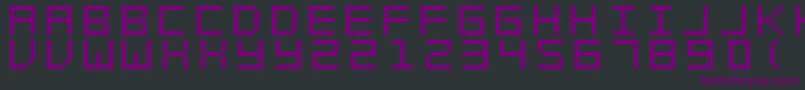 Шрифт SwftV02 – фиолетовые шрифты на чёрном фоне