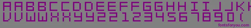 フォントSwftV02 – 紫色のフォント、灰色の背景