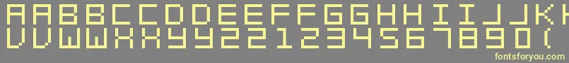 フォントSwftV02 – 黄色のフォント、灰色の背景