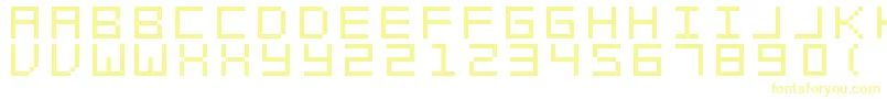 Fonte SwftV02 – fontes amarelas em um fundo branco