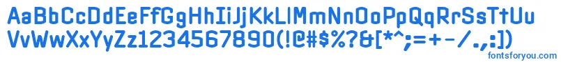 Подробнее о шрифте PfinterfaceBold Шрифт PfinterfaceBold – синие шрифты