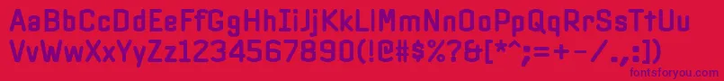 fuente PfinterfaceBold – Fuentes Moradas Sobre Fondo Rojo