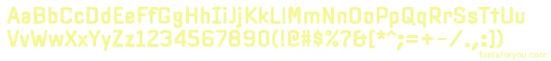 PfinterfaceBold-fontti – keltaiset fontit