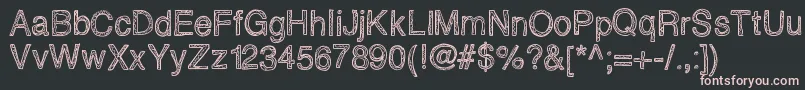 Epicawesomenessscribblz Font – Pink Fonts on Black Background