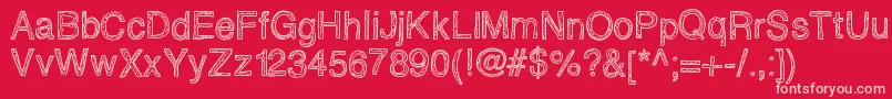 Epicawesomenessscribblz Font – Pink Fonts on Red Background