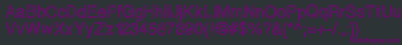 Шрифт Epicawesomenessscribblz – фиолетовые шрифты на чёрном фоне