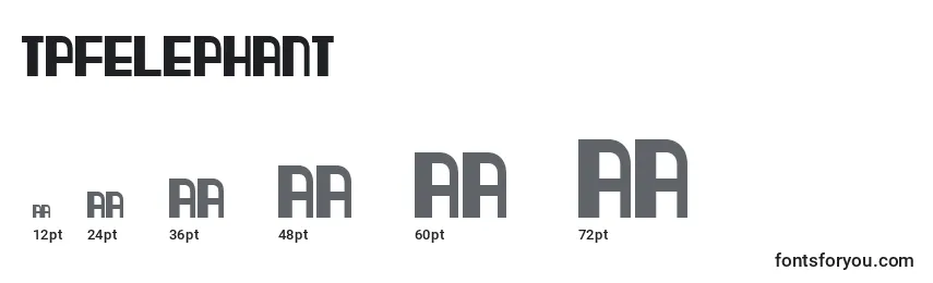 TpfElephant Font Sizes