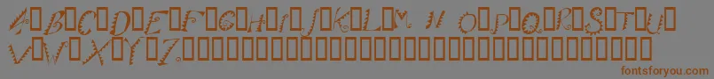 AlligatorPuree Font – Brown Fonts on Gray Background
