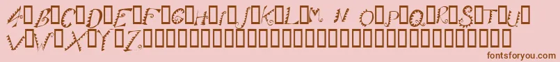 AlligatorPuree Font – Brown Fonts on Pink Background