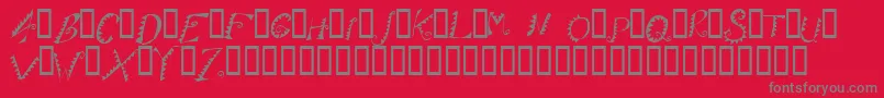 AlligatorPuree Font – Gray Fonts on Red Background