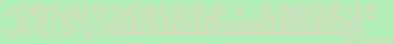AlligatorPuree Font – Pink Fonts on Green Background