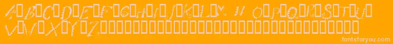AlligatorPuree Font – Pink Fonts on Orange Background