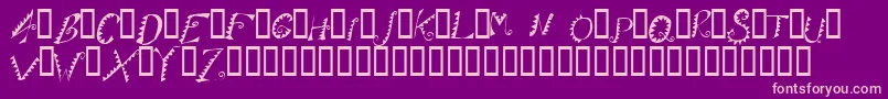 AlligatorPuree Font – Pink Fonts on Purple Background