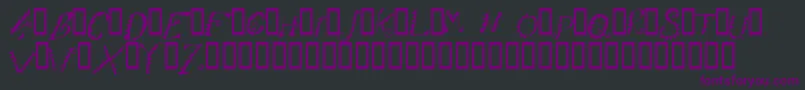 AlligatorPuree Font – Purple Fonts on Black Background