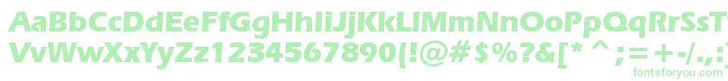 Erasb Font – Green Fonts on White Background