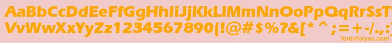 Erasb Font – Orange Fonts on Pink Background