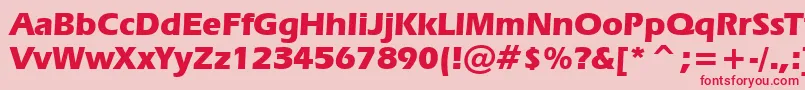 Erasb Font – Red Fonts on Pink Background