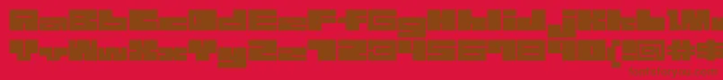 1bMazeb Font – Brown Fonts on Red Background