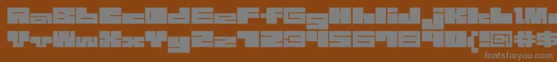 Шрифт 1bMazeb – серые шрифты на коричневом фоне