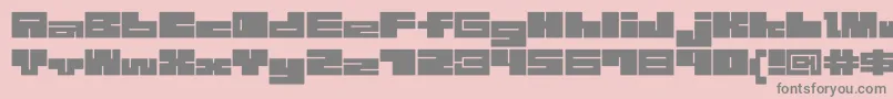Więcej informacji o czcionce 1bMazeb Czcionka 1bMazeb – szare czcionki na różowym tle