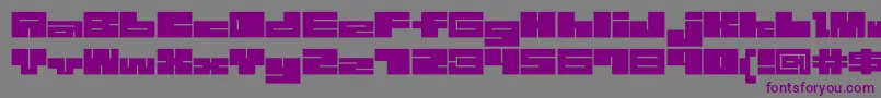 1bMazeb-Schriftart – Violette Schriften auf grauem Hintergrund