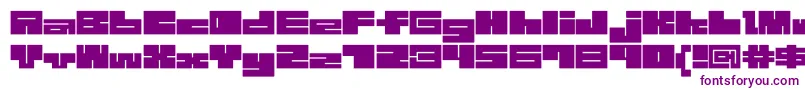 1bMazeb Font – Purple Fonts on White Background