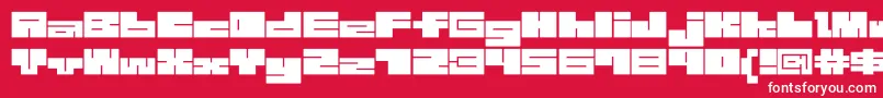 fuente 1bMazeb – Fuentes Blancas Sobre Fondo Rojo