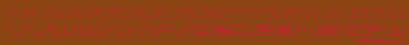 Troopers3Dexpand Font – Red Fonts on Brown Background