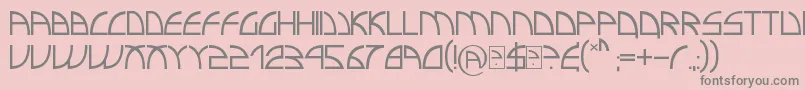 ElectroInsanity Font – Gray Fonts on Pink Background